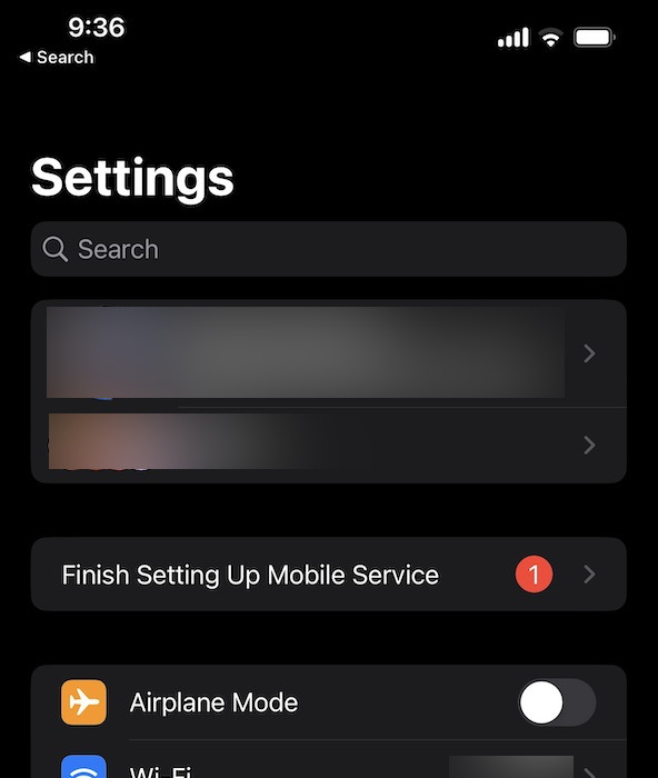 T-Mobile eSIM Setup in Settings